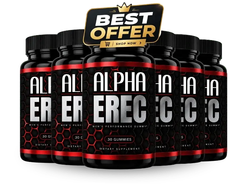Six Alpha Erec bottles under a Best Offer badge