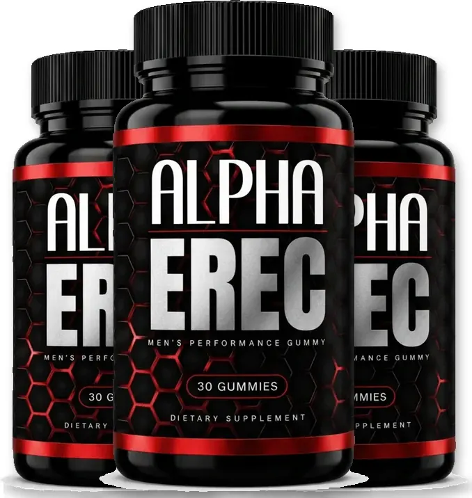 3 bottles of Alpha Erec gummies